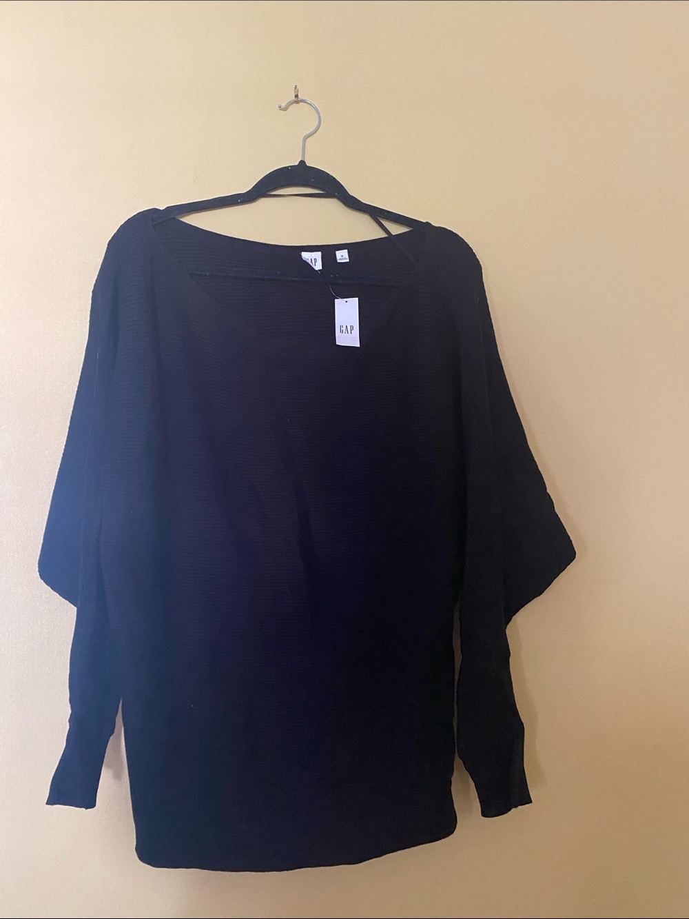 GAP Factory Black Boatneck Dolman Sweater